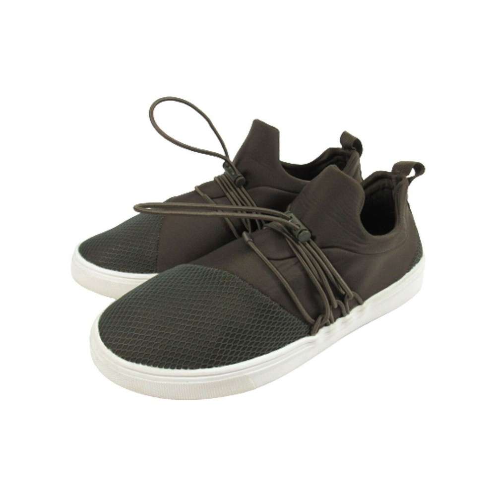 Steve Madden Mens Size 8 Mancer Sneakers Slide On Tennis Shoes Olive Green EUC